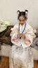 九能女童汉服秋冬款国风2025新古装儿童马面裙加绒加厚拜年服演出套装 米色外套+中衣+马面裙送毛领 160 cm 实拍图