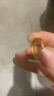 明牌珠宝黄金戒指男女款 足金古法平安无事戒素圈对戒礼物AFM0156工费150 戒指 14号 约1.87克 实拍图