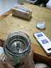 拉莫斯（LAMOSE）法国双层玻璃杯家用带盖子水杯男士生肖隔热办公室高档商务茶杯  【兔】菱形直杯400ml 实拍图