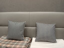 温文雅 北欧风抱枕沙发客厅抱枕套加厚正方形靠枕含芯靠垫靠背枕垫 千鸟格 40*40cm【外套+枕芯】 实拍图