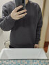 真维斯（Jeanswest） 冬季加绒加厚卫衣男士外套宽松简约大码青少年国潮圆领套头上衣 中灰#ZS纯色 L 【钜厚羊羔绒 一件可过冬】 实拍图