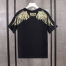 BOY LONDON【金翼锁链】夏季短袖情侣款翅膀烫金潮牌凉感T恤N01918 黑色N01021经典款 XL 实拍图