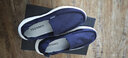 天美意男鞋舒适懒人软底帆布鞋一脚蹬男休闲布鞋 深蓝 42 实拍图