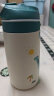 btif儿童水杯可爱高颜值保温杯户外便携弹盖吸管杯 恐龙-400ML+杯套 实拍图