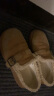珂卡芙（KEKAFU）加绒保暖棉鞋女款冬季2024新款一脚蹬毛毛鞋复古勃肯鞋 焦糖色2.5cm 36 晒单实拍图