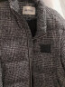 巴鲁特（Brloote）男士羽绒服个性时尚格纹无帽立领保暖外套秋冬 黑色 170/92A 晒单实拍图