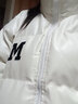 亿梵莎（YIFANSHA）棉服外套秋冬款女学生2023新款冬季防风加厚字母pu皮衣小众面包服 米白色 均码【可备注码数】 实拍图