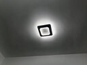 梵季北欧过道灯简约现代门厅灯入户灯玄关走廊创意衣帽间阳台灯吸顶灯 C款方形+三色变光 实拍图