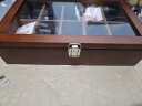 韩米琪（HANMIQI） 实木质手表盒机械腕表收纳盒文玩收藏盒手镯手链手串盒简约家用 10位表盒 胡桃木色 实拍图