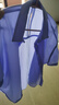 欧贝汐衬衫女中袖衬衣2025夏秋季新款宽松上衣休闲女士半袖小衫 蓝色 S 【建议85-105斤】 实拍图