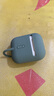 ROCK苹果Airpods二代一代保护套Airpods1代2代耳机套壳硅胶款带挂绳纯色防丢不粘指纹防摔防尘豆沙绿 实拍图