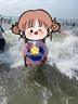 B.Duck小黄鸭儿童游泳帽男女童长发防水不勒头舒适宝宝初学者游泳装备 实拍图