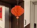 集饰佳 纸灯笼大红色元旦圣诞新年装饰布置商场开业蜂窝灯笼 加密特厚 10个装（30#_直径25厘米） 实拍图