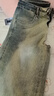 JEEP SPIRIT吉普牛仔裤男宽松秋冬季韩版裤子男士阔腿休闲男裤 青古蓝 34 实拍图