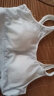 莫代尔2件少女内衣初高中学生纯棉运动防震背心女孩发育期文胸白+蓝XL 晒单实拍图