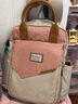 VICTORIATOURIST双肩包女旅行背包大容量14英寸电脑包撞色大中学生书包T2101粉色 实拍图