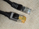 秋叶原 七类纯铜网线 Cat7类双屏蔽8芯双绞线 工程级万兆网络连接线 宽带电脑游戏网络跳线 1米 QJ7101BK 实拍图