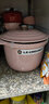 酷彩（Le Creuset）进口珐琅锅铸铁18/20cm焖煮锅 饭釜 汤锅炖锅煲汤煮粥家用微压锅 大号焖煮锅雪纺粉 20cm 实拍图