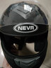 NEVA新国标B类头盔男揭面盔电动车头盔女双镜片冬季保暖全覆式安全帽 新国标哑黑-透明镜片 实拍图