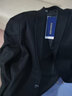 罗蒙（ROMON）西服男士春秋季毛呢西装男商务休闲上衣服外套男装 黑色 2XL 实拍图