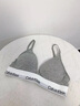 Calvin Klein内衣【摩登引力带】女ck无钢圈软支撑三角杯文胸 QF8498ADP7A-椰青灰 S 实拍图