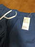 无印良品 MUJI 男式 棉水洗府绸 短裤休闲短裤男款夏季纯棉全棉AED14A2S 烟熏蓝色 M 实拍图