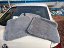 华能麒新款冬季汽车坐垫毛绒加厚短毛绒三件套羊毛单片靠背加厚保暖座垫 毛绒双座（格调灰） 实拍图