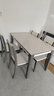 双虎 餐桌现代简约轻奢家用小户型长方形岩板实木餐桌椅子组合306 306餐桌+306餐椅*4 实拍图