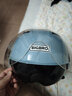 BIGBRO大哥 X333 秋蓝 新国标3C双镜片电动摩托车安全帽骑行头盔男女防晒电瓶车夏季半盔 实拍图
