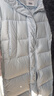 森马（Semir）90%鸭绒羽绒服女长款宽松显瘦冬季轻暖连帽外套防水109724113001 实拍图
