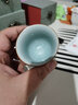 尚言坊 汝窑茶杯单个单丽华老师陶瓷品茗杯主人杯送礼轻奢中秋节礼物 (单杯礼盒装)冰花玉兰杯70ml 实拍图