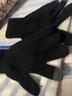 云见森知 毛线手套男女冬季针织保暖手套防滑触屏手套韩版女士手套户外 普通款黑色（注意是薄款） 实拍图