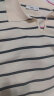 百图betu女装夏新款针织衫减龄复古翻领条纹短袖针织衫女2303T04 黑白条 M（黑白条预售06/21发货） 晒单实拍图