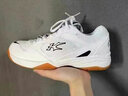 李宁（LI-NING）羽毛球鞋KASON超轻舒适透气耐磨小白鞋羽毛球实战训练鞋 39.5  实拍图
