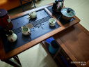 哈骆顿实木茶桌可折叠阳台家用可移动茶台泡茶桌椅组合茶几具烧水壶套装 旋转茶台桌【电器+1圈椅2方凳】 京速发-长100*宽47*高66 实拍图