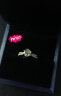 凡爱六爪莫桑钻1二3克拉仿钻星光皇后培育钻鸽子蛋订婚结婚戒女925银 D色莫桑石 1克拉 实拍图