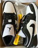 Jordan篮球鞋男子AJ 1乔丹JORDAN 1中帮运动鞋852542-100白黑44 实拍图
