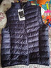 鸭鸭冬装羽绒马甲男轻薄款修身短款保暖运动冬季防寒外套KX 藏青 L /175 实拍图