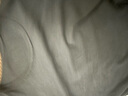 MARKLESS【安心品质】纯棉亲肤T恤男士纯色短袖打底衫5630 深夜黑 3XL 实拍图