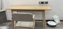 米客米家（MIKEMIJIA） 米客米家 电脑桌实木腿桌椅组合简约家用卧室学生写字台简易小桌 田园橡木色140cm+实木椅 实拍图