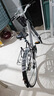 火星翼自行车男女式单变速轻便男成年人代步通勤上班学生复古公主单车 低梁-白色-豪华版 升级实心胎26寸 实拍图
