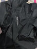 探拓（TECTOP）户外冲锋衣男内里加绒保暖透气外套秋冬季休闲夹克 男款黑色 M 实拍图