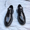 花花公子（PLAYBOY）皮鞋男2025秋季正装商务休闲鞋男士时尚轻便鞋子男鞋 黑色41 实拍图