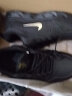 运动男鞋品牌秋冬透气舒适黑色百搭休闲鞋防臭减震轻便软底跑步鞋 N2889 黑金（皮面款） 40 (250mm) 实拍图