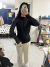 迪卡侬（DECATHLON）速干上衣女秋跑步长袖瑜伽服宽松训练健身服运动T恤RUNW 经典黑（新老款随机发货） 38/S 实拍图