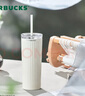 星巴克（Starbucks）星杯系列渐变不锈钢吸管杯“薯条杯”保温杯473ml男女士送礼 白色款不锈钢吸管杯473ml 实拍图