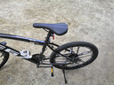 ICOLOUR山地自行车成人男单车减震越野变速公路赛车上班上学学生青少年女 加粗减震-六刀轮【黑蓝色】 24寸30速【身高：145-165cm】 实拍图