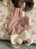 华元宠具（hoopet）猫咪衣服幼猫可爱四脚装冬季冬天保暖布偶猫无毛猫衣服宠物防掉毛 粉色兔耳朵四脚装-带绒款 XS-(建议1-3斤) 实拍图