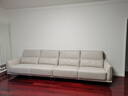 左右客厅简约直排布艺沙发DZY6016 四人位 31935月光白 实拍图