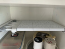 聪亭 衣柜隔板橱柜隔层分隔板收纳架衣橱收纳架隔层伸缩收纳 伸缩范围长38至60cm 深24cm 免顶/黏贴两用款 实拍图